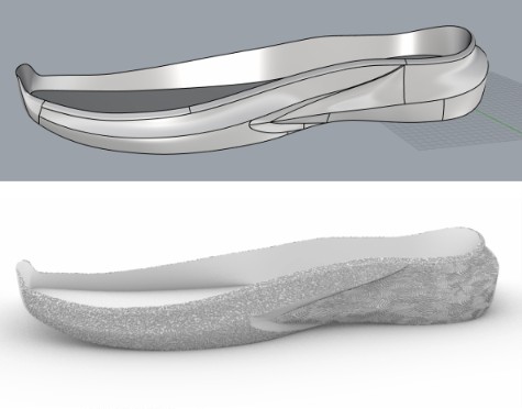 Textura sobre sólido complejo