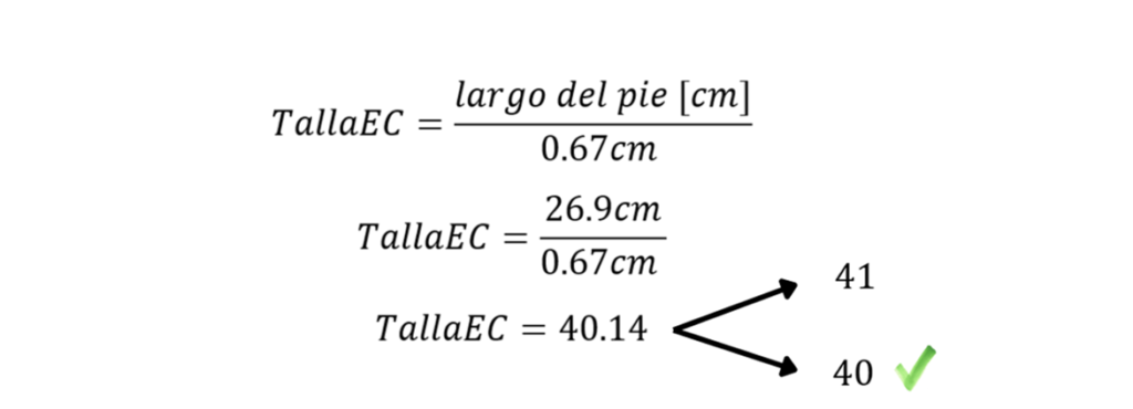 calculo de talla